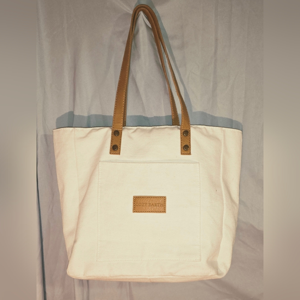 Cozy Earth Off-White Tote Bag